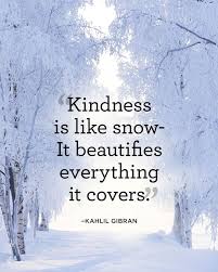 snow kindness